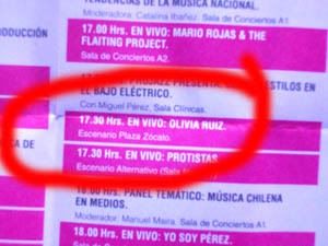 Olivia Ruiz en Chile
