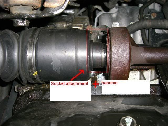 Honda intermediate shaft removal #5