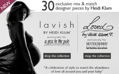 Destination Maternity Maternity Clothes on German Supermodel Heidi Klum Launched Two New Maternity Clothing Lines