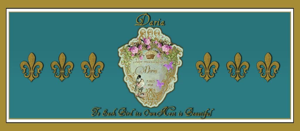 Daria Pew ~ A Chaque Oiseau Son Nid Est Beau