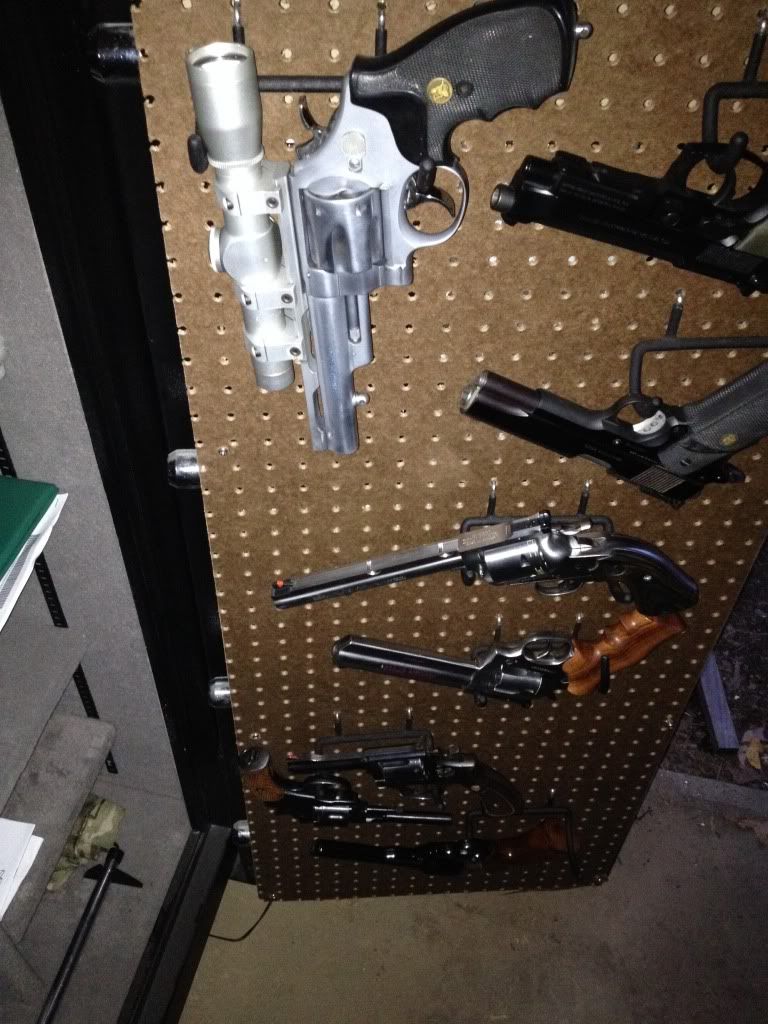 Handgun/revolver on pegboard M14 Forum