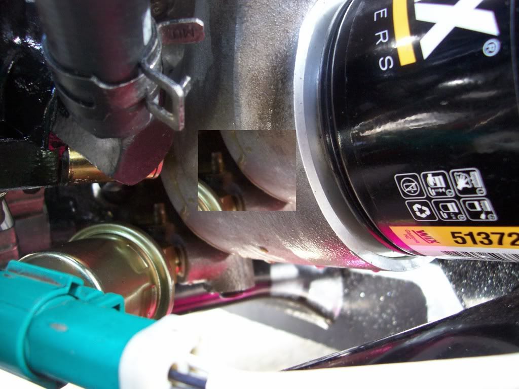 Coolant leaking from oil filter base / oil cooler Factory Five Racing