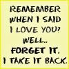 Take backs?