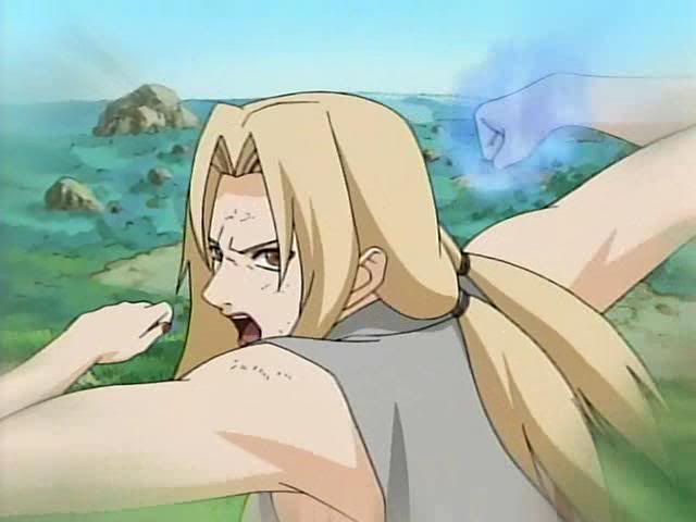 I AM LADY TSUNADE THE LEGENDARY SANNIN NO ONE CAN MATCH MY STRENGTH AND 
