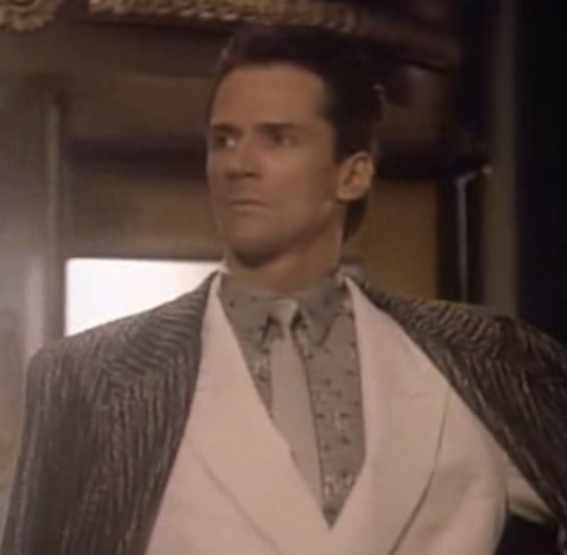 ... like the captain of a gay gangster cruise ship. Look at this shirt! ... like the captain of a gay gangster cruise ship. Look at this shirt!