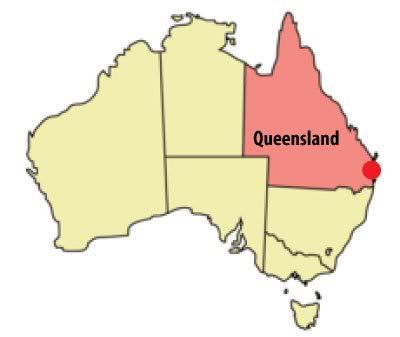 gold coast queensland map. Queensland is the north