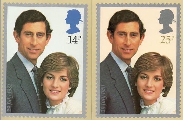 Royal Wedding stamps do NOT need name captions really 