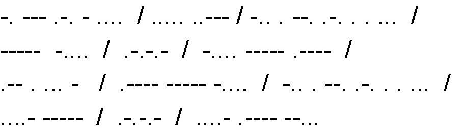 morse code puzzle