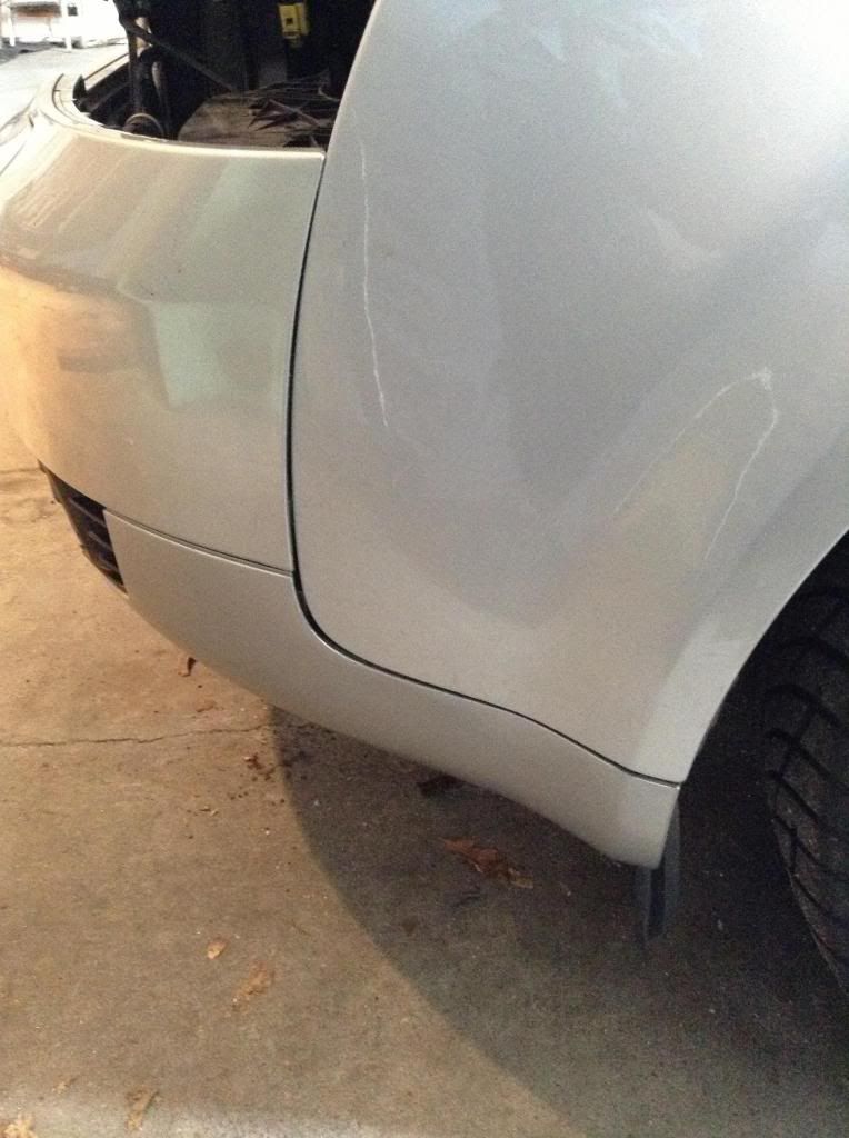 Putting front bumper back on