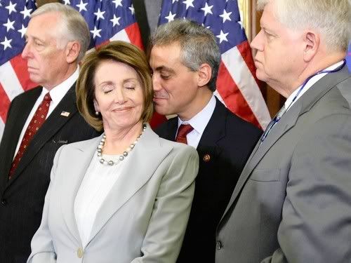 Nancy, Pelosi, Rahm Emmanuel