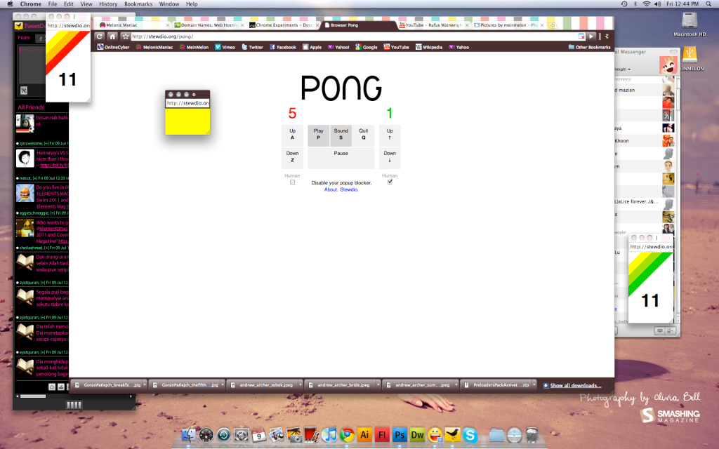 browser pong
