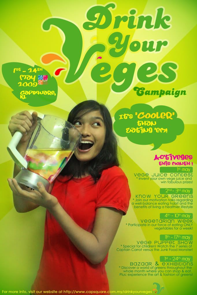 Drink Your Veges Campaign Poster
