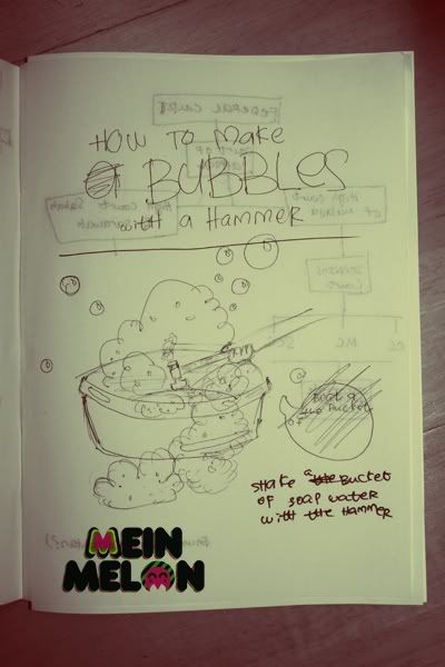 how to make bubbles with a hammer?