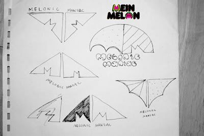 Melonic Maniac Logo Sketches