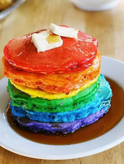 rainbow pancake