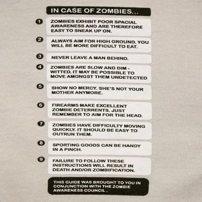 in case of zombies guide