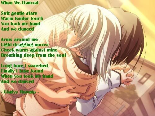 anime love poems. we danced love poem Image