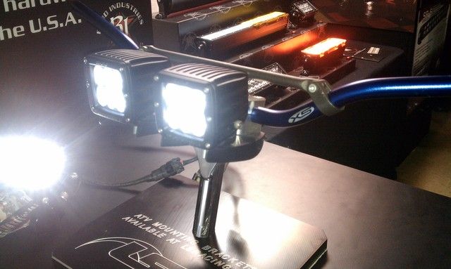 New Rigid ATV / MC Handlebar LED Light Setup - Yamaha ... rigid industries led light bar wiring diagram 