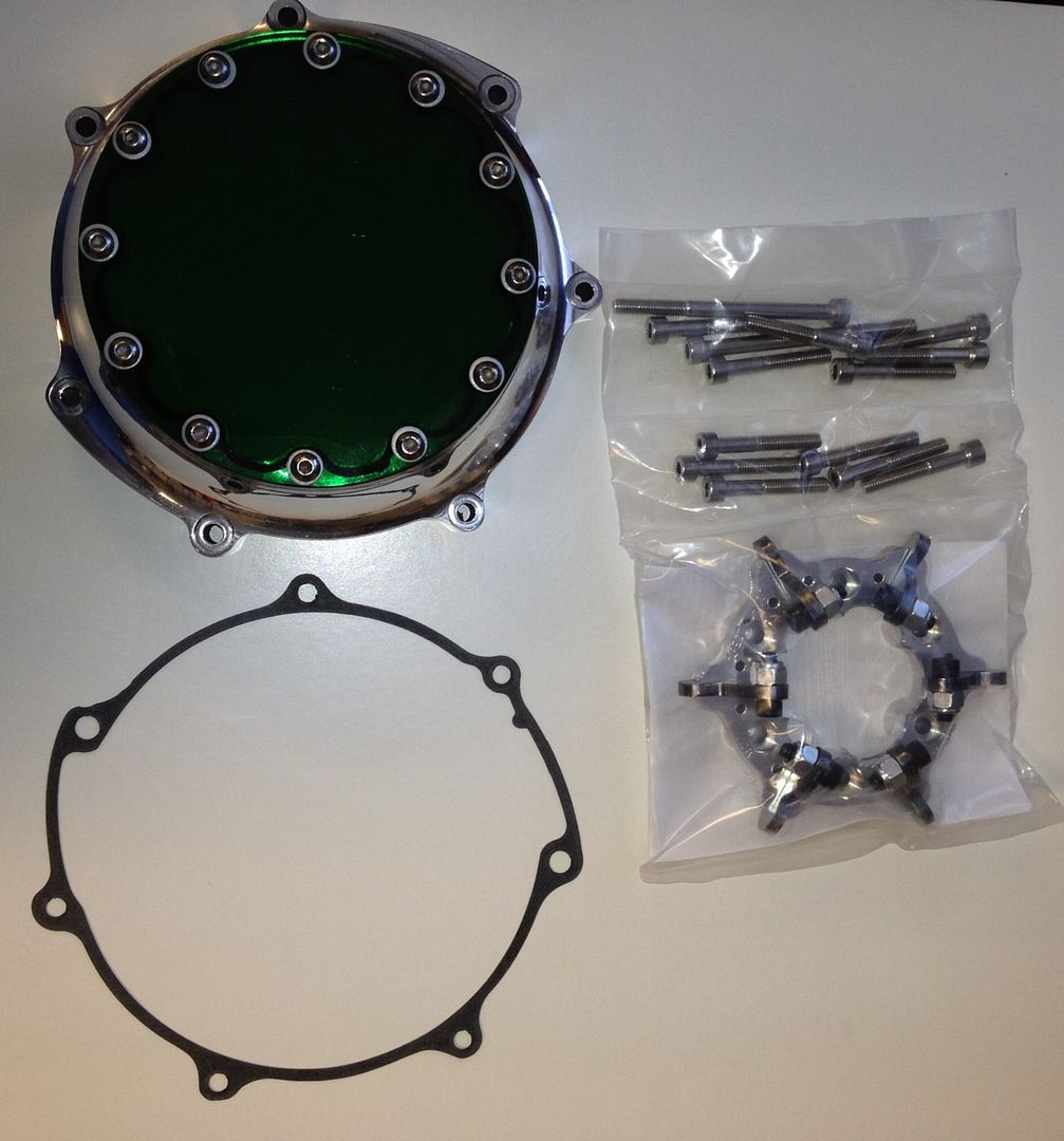 Direct Drive Lockout Clutch Cover Kit complete with gasket GREEN