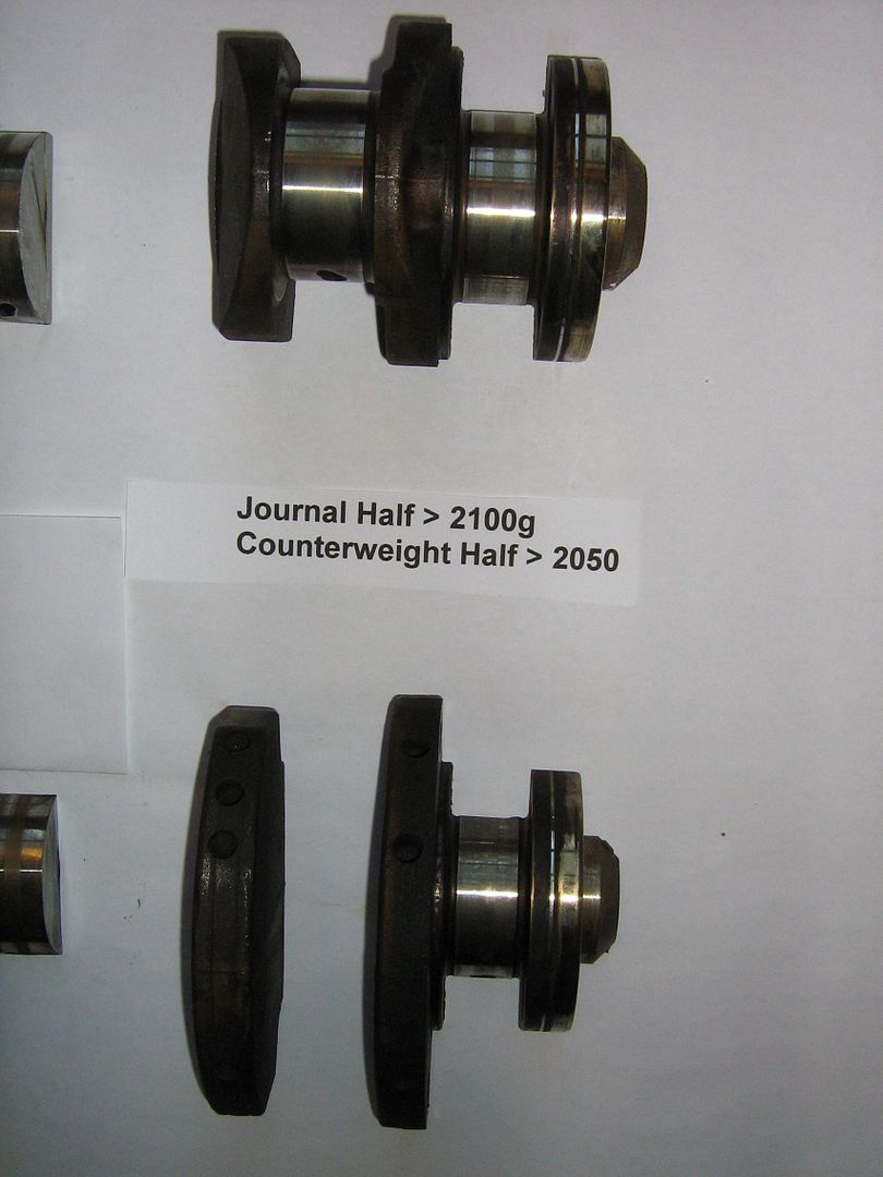 Crankshaft Counterweights relation Club GTI