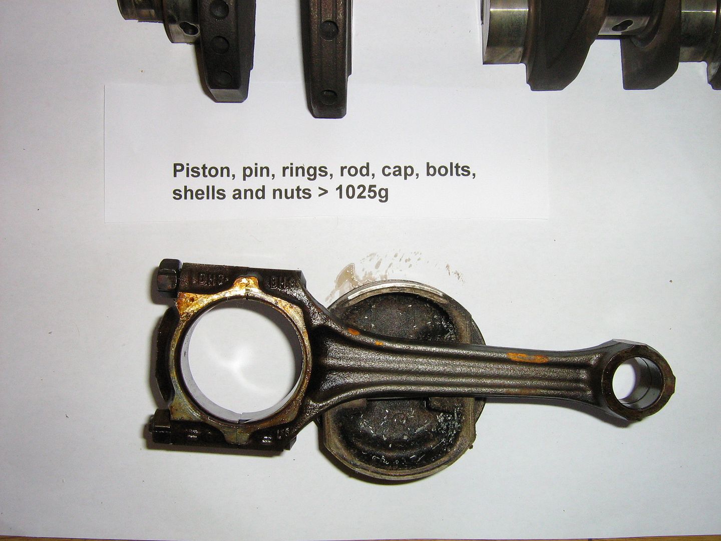 Crankshaft Counterweights relation Club GTI