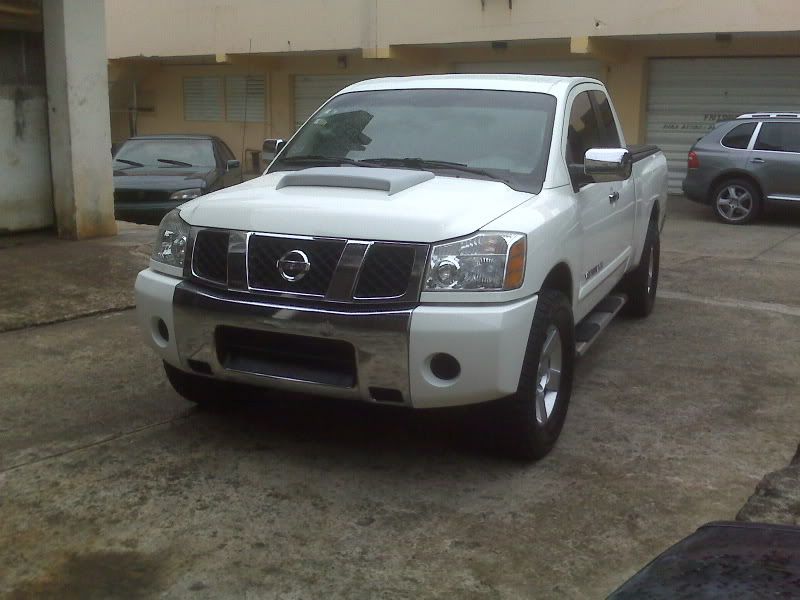 Nissan titan hood scoop #3