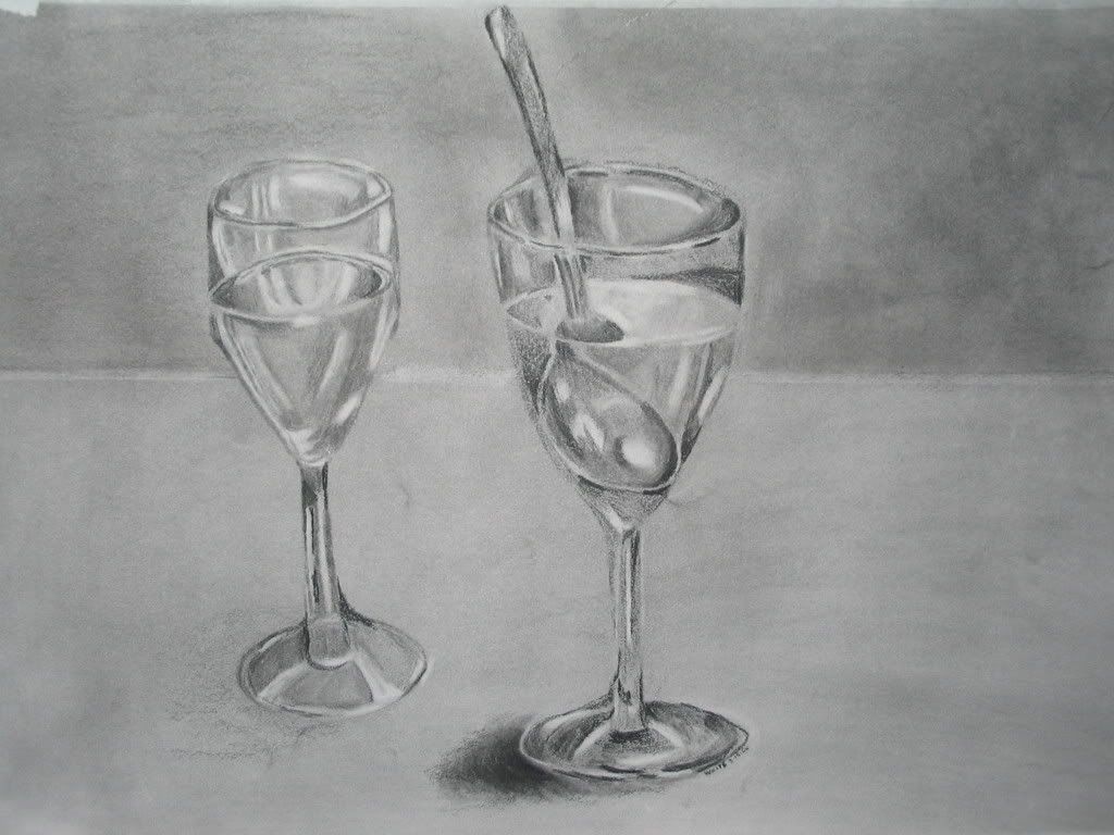 Wine Glass Drawing