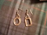 Picture frame earrings