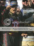 Juan Pablo Montoya and his first NASCAR win