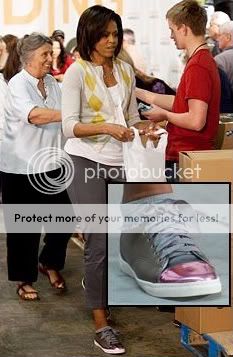 Michelle Obama Wears Lanvin Sneakers