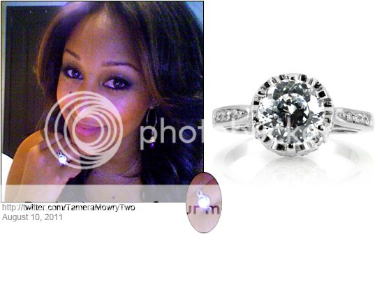 Tamra Mowry Fake Engagement Ring Photo