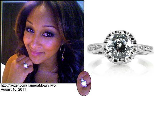 Tamra Mowry Fake Engagement Ring Photo